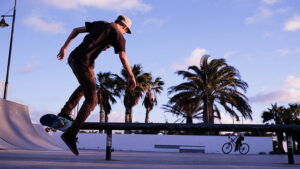 Skateboarding