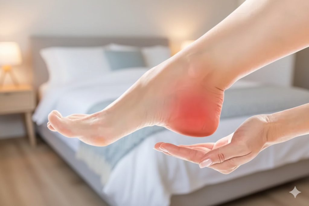 Os Trigonum Syndrome, pain woman feet