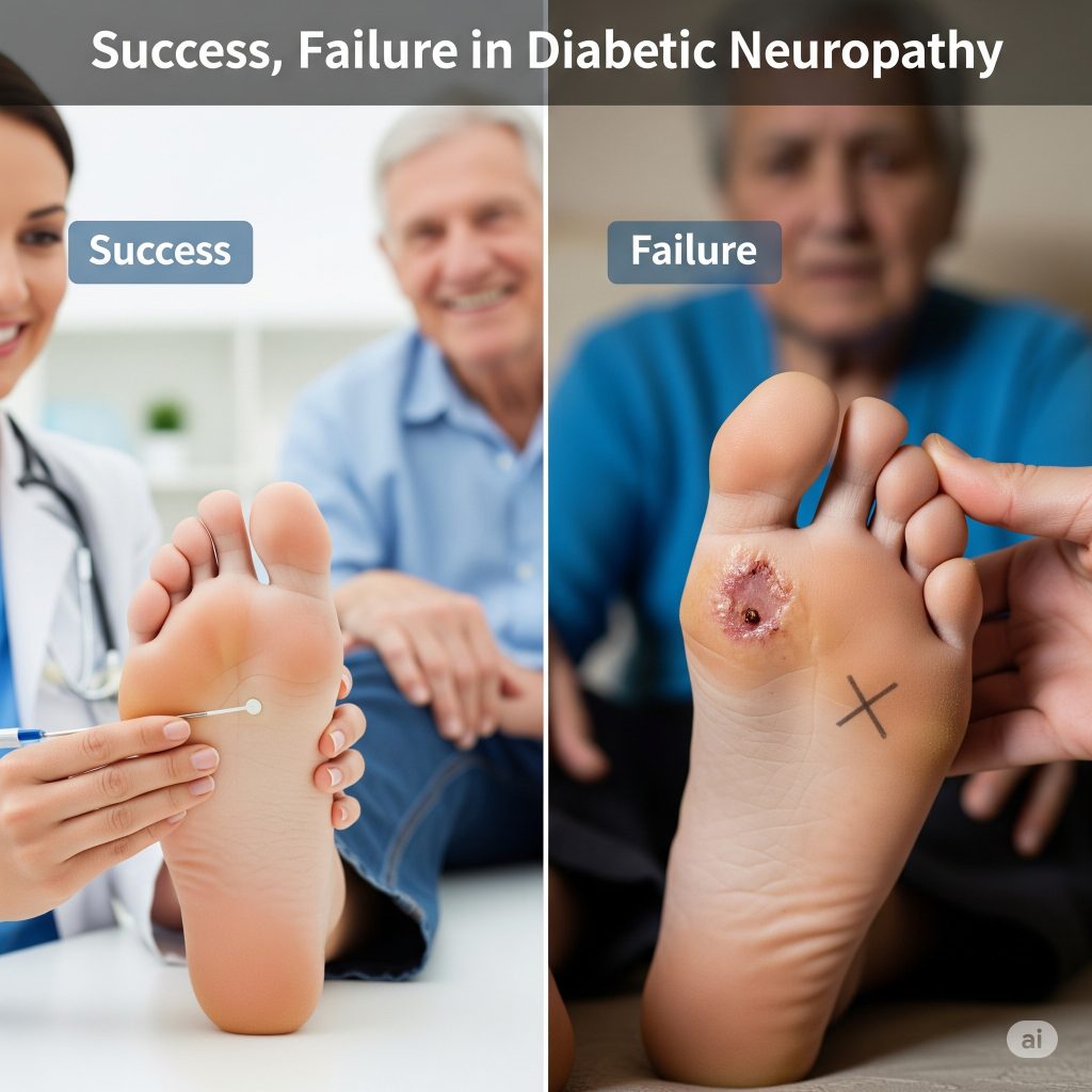 Success, Failure in Diabetic Neuropathy